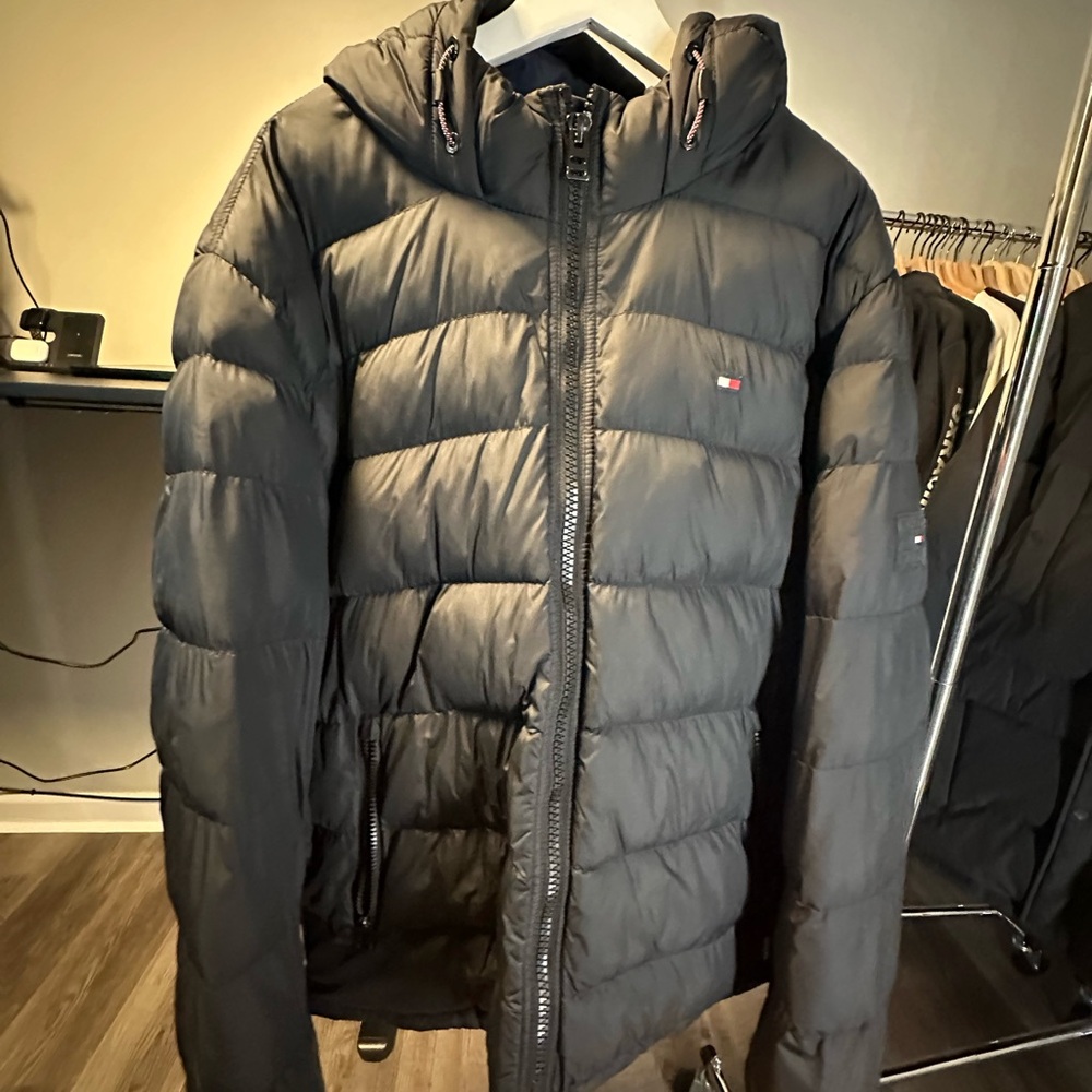 Tommy Hilfiger Black Jacket XXL – Brand New Without Tags